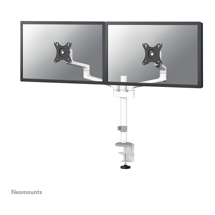 Newstar DS60-425WH2 Soporte Doble Monitor 17-27 pulgadas, Soporte de Escritorio Pinza/Atornillado, 8 kg, VESA 75x75/100x100, Blanco Newstar DS60-425WH2 Soporte Doble Monitor 17-27 pulgadas, Soporte de Escritorio Pinza/Atornillado, 8 kg, VESA 75x75/100x100, Blanco