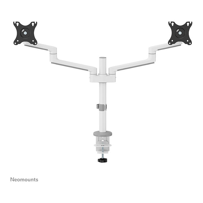 Newstar DS60-425WH2 Soporte Doble Monitor 17-27 pulgadas, Soporte de Escritorio Pinza/Atornillado, 8 kg, VESA 75x75/100x100, Blanco Newstar DS60-425WH2 Soporte Doble Monitor 17-27 pulgadas, Soporte de Escritorio Pinza/Atornillado, 8 kg, VESA 75x75/100x100, Blanco