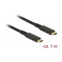 DeLOCK Cable USB Type-C a USB Type-C 10 Gbps 60 W 1 m