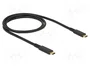 DeLOCK Cable USB Type-C a USB Type-C 10 Gbps 60 W 1 m