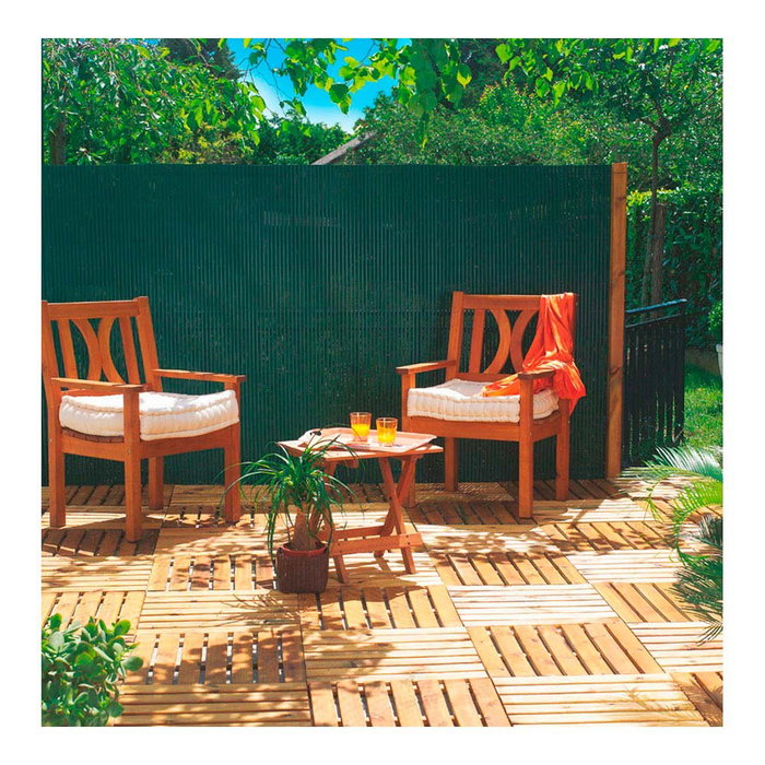 Faura Cañizo de PVC Doble Cara para Jardín, Color Verde, 1x3 m, 1600 g/m², Tratamiento Anti-UV, 85% Ocultación