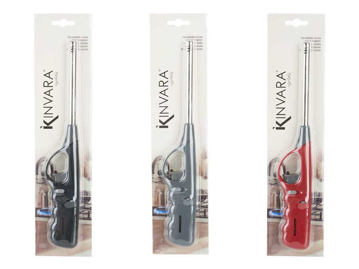 Kinvara Encendedor Surtidos Negro Gris Rojo 27 x 2 x 4.5 cm (Set de 48)