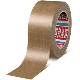 Tesa Cinta de Embalaje Tesapack Estándar Rollo 25m x 50 mm Papel Reforzado Con Filamentos Marrón (Set de 6) (Set de 6)