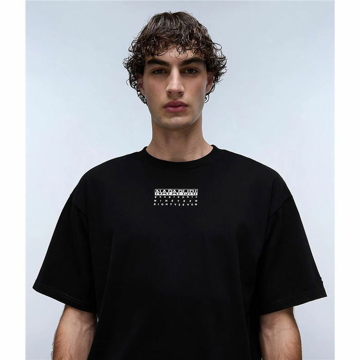 Camiseta de Manga Corta Hombre Napapijri S-Premium Ss Negro Negro