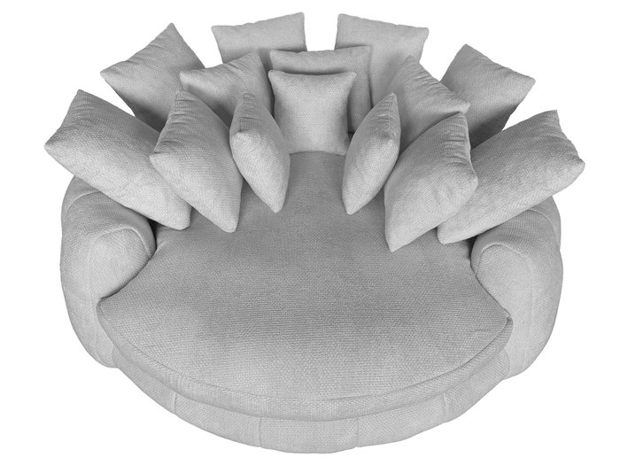 DKD Home Decor Sofá de Poliéster y Espuma con Cojines Gris Claro