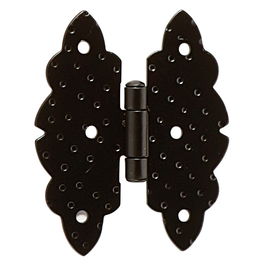HERRAJE RUSTICO Bisagra Mariposa 80-70 Martilleada Negra Herraje Rustico