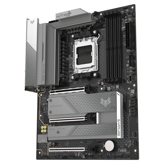 Sapphire Placa Base NITRO+ B850A WiFi 7 AMD Socket AM5 DDR5 Micro ATX con 1xHDMI 1.4 1xDP 1.2
