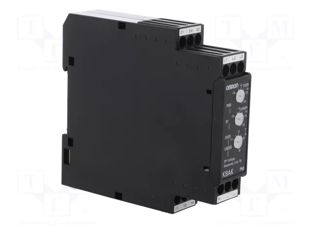 OMRON K8AK-PM2 Relé de monitorización de tensión SPDT