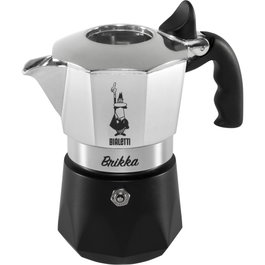 Bialetti New Brikka 2023 2TZ, Cafetera italiana 0,1 L, Negro