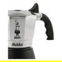 Bialetti 2023 2TZ Cafetera italiana 2 tazas Negro Acero inoxidable Aluminio Termoplástico 0,1 L