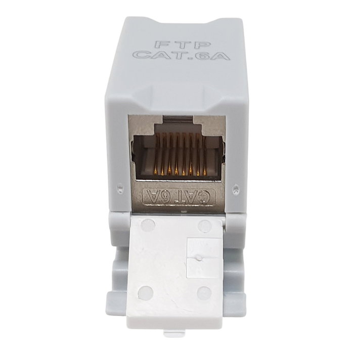 EQUIP Módulo Keystone-Koppler blindado Cat6A RJ45 Gris 125581