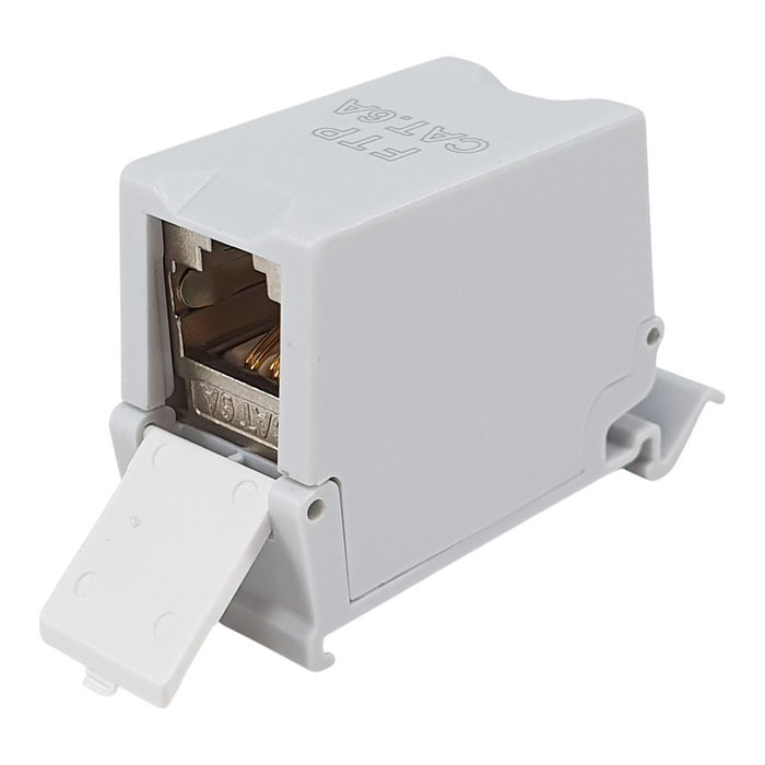 EQUIP Módulo Keystone-Koppler blindado Cat6A RJ45 Gris 125581
