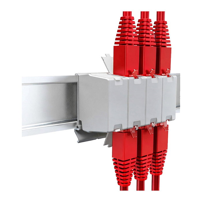 EQUIP Módulo Keystone-Koppler blindado Cat6A RJ45 Gris 125581