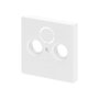 BUSCH-JAEGER 1743-884 Tapa para tomas de antena con 2 conexiones, blanco mate