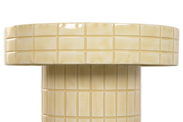 DKD Home Decor Mesita Auxiliar Mosaico Crema DKD Home Decor Mesita Auxiliar Mosaico Crema