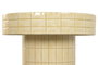 DKD Home Decor Mesita Auxiliar Mosaico Crema