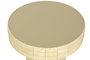 DKD Home Decor Mesita Auxiliar Mosaico Crema