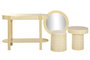 DKD Home Decor Mesita Auxiliar Mosaico Crema