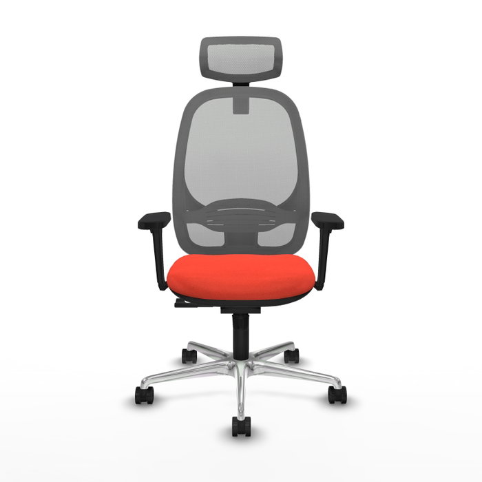 PIQUERAS Y CRESPO Silla de oficina Cilanco Naranja oscuro y Gris