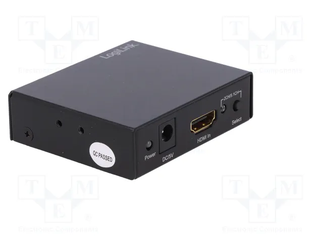 LOGILINK CV0054A Divisor HDMI con HDCP y salidas Jack 3,5mm y Toslink