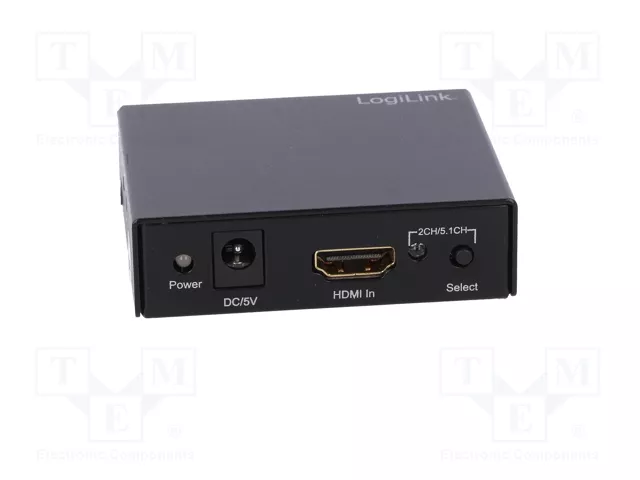 LOGILINK CV0054A Divisor HDMI con HDCP y salidas Jack 3,5mm y Toslink