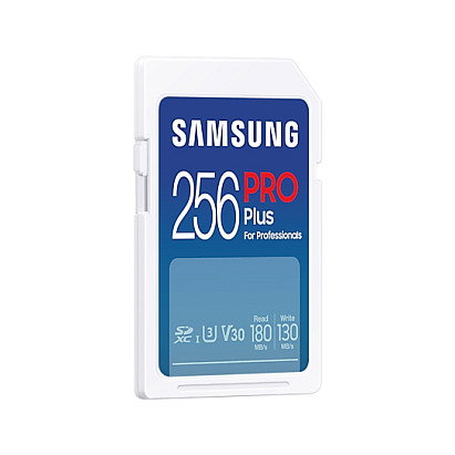 Samsung MB-SD256SB/WW Tarjeta de Memoria SDXC de 256GB, UHS-I, Lectura 180MB/s, Escritura 130MB/s, Clase 3 (U3)