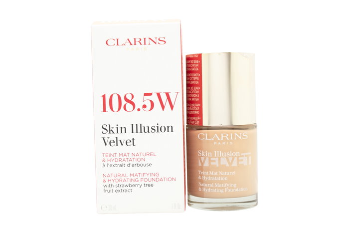 Clarins Skin Illusion Velvet Foundation 30ml - 108.5W Cashew Clarins Skin Illusion Velvet Foundation 30ml - 108.5W Cashew