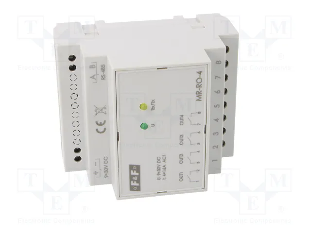 F&F Módulo de automatización expansión de salidas de relé MAX-MR-RO-4 F&F Módulo de automatización expansión de salidas de relé MAX-MR-RO-4