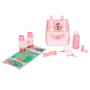 JAKKS PACIFIC Mochila Viaje Princesas Disney con Prismáticos, Auriculares, Botella y Bálsamo Labial de Juguete