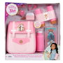 JAKKS PACIFIC Mochila Viaje Princesas Disney con Prismáticos, Auriculares, Botella y Bálsamo Labial de Juguete