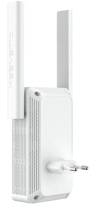 Keenetic Buddy 4 (KN-3211) Repetidor Wi-Fi Mesh N300 Amplificador de Cobertura 300 Mbps, Blanco y Gris
