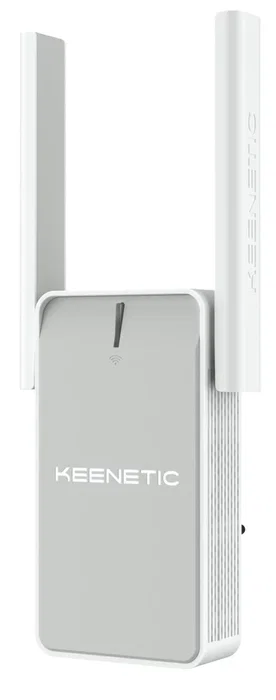 Keenetic Buddy 4 (KN-3211) Repetidor Wi-Fi Mesh N300 Amplificador de Cobertura 300 Mbps, Blanco y Gris