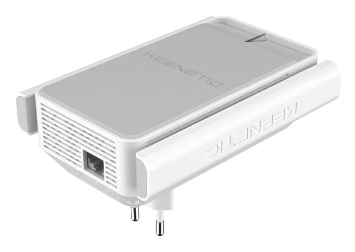 Keenetic Buddy 4 (KN-3211) Repetidor Wi-Fi Mesh N300 Amplificador de Cobertura 300 Mbps, Blanco y Gris