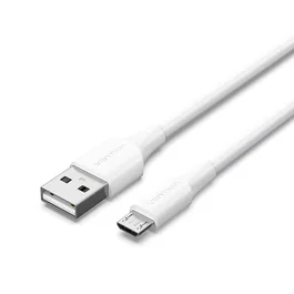 Vention CTIWG Cable USB 2.0 USB A Macho a Micro-USB B Macho 1.5 Metros para Transferencia de Datos y Carga Color Blanco