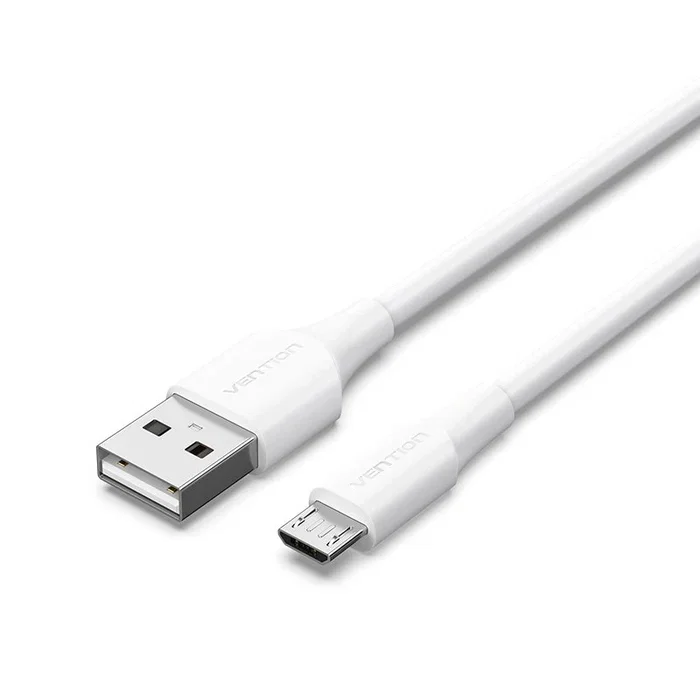 Vention CTIWG Cable USB 2.0 USB A Macho a Micro-USB B Macho 1.5 Metros para Transferencia de Datos y Carga Color Blanco