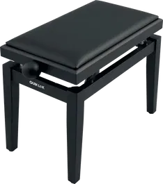 QUIKLOK Banqueta Piano Deluxe PB100 Madera Negra Mate Ajustable