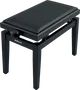 QUIKLOK Banqueta Piano Deluxe PB100 Madera Negra Mate Ajustable