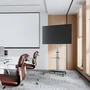Aisens FT86TRE-197 Soporte de Suelo con Ruedas y Bandeja para DVD