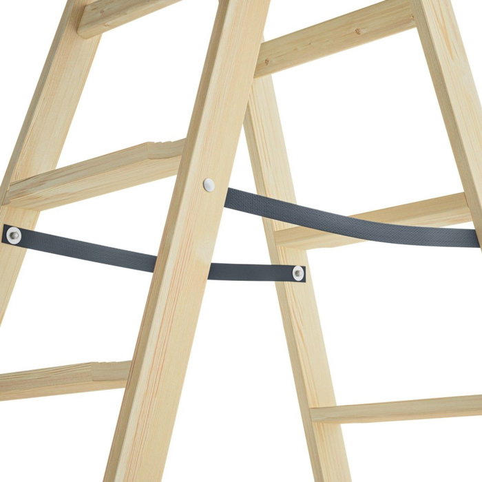 Hailo Master H80 Escalera de tijera doble de madera 2x6 Hailo Master H80 Escalera de tijera doble de madera 2x6