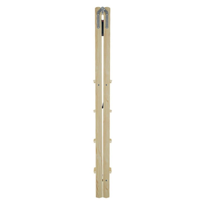 Hailo Master H80 Escalera de tijera doble de madera 2x6 Hailo Master H80 Escalera de tijera doble de madera 2x6