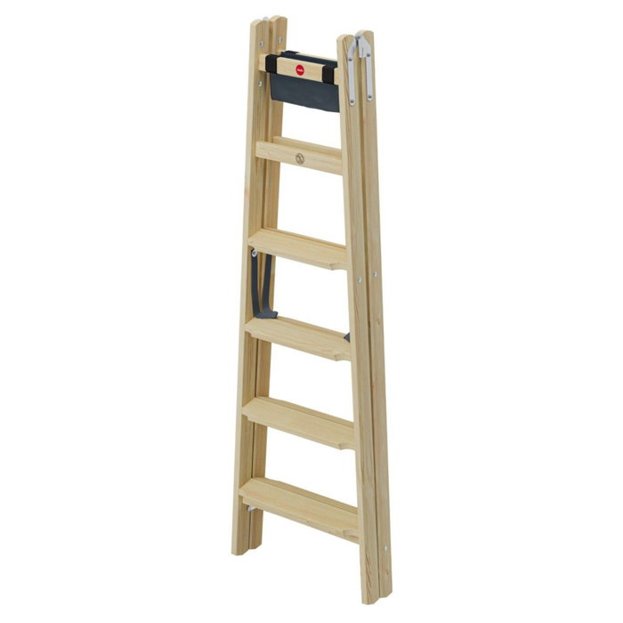 Hailo Master H80 Escalera de tijera doble de madera 2x6 Hailo Master H80 Escalera de tijera doble de madera 2x6