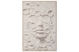 DKD Home Decor Cuadro Lienzo Pino 123x4x183 Moderno Pintado a Mano