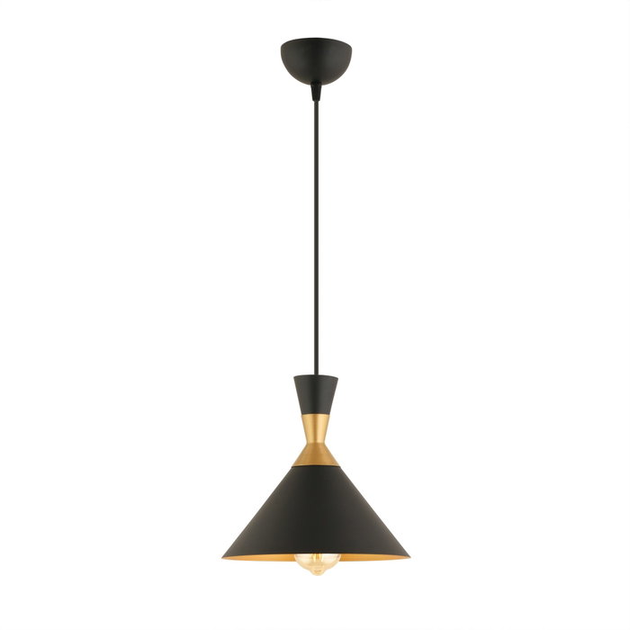 Opviq RT-17 Lámpara de Araña de Metal Negra con Altura Ajustable para Decoración del Hogar Elegante y Acogedora