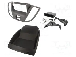 METRA Bastidor de montaje de radio para Ford Transit 2015-2019, 1 DIN/2 DIN, gris