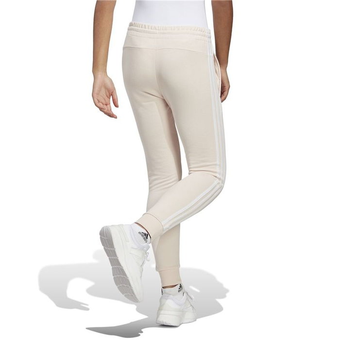 Pantalón Largo Deportivo Adidas Essentials 3S Beige Mujer