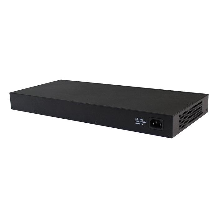 ALLNET ALL-SG8428M-10G Switch Gestionado Layer 2, 24 Puertos Gigabit Ethernet, 4 Puertos SFP+ 10G, 128 Gbit/s, Sin Ventilador, Montaje Rack