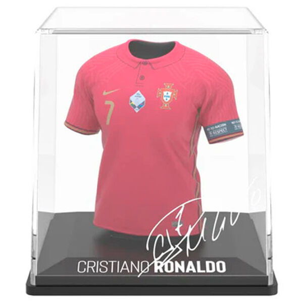 BANBO TOYS Figura Mini Camiseta Ronaldo Euro 2020 Vinilo Plástico Biodegradable 9.5cm