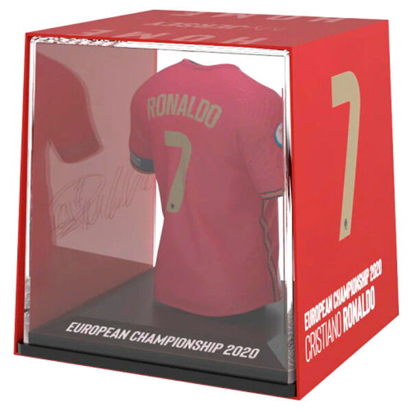 BANBO TOYS Figura Mini Camiseta Ronaldo Euro 2020 Vinilo Plástico Biodegradable 9.5cm