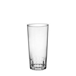 ADI Vaso Alto Saboya - Vidrio Templado, 25 cl (130 mm Alto, 72 mm Diámetro) - Borde Grueso (Set de 24)