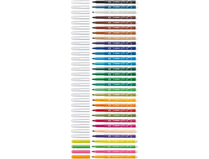 STABILO Estuche de 12 Rotuladores Trio A-Z Colores Surtidos